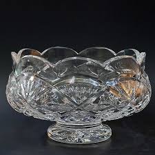 Waterford Cut Crystal Scalloped Medium Centerpiece Footed ...