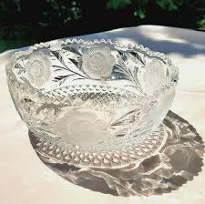 Frosted Rose Crystal Bowl - Etsy