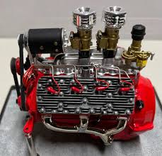 Lot - GMP 1/6 scale Ford 24 stud flathead motor, heads ...