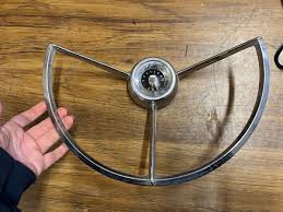 1963 Ford Fairlane 500 2 Door Post Steering Wheel Horn Ring ...