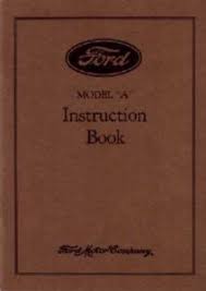 Ford Model a Instruction Book | eBay