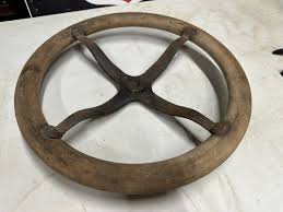 EARLY Vintage 1900-1930's WOOD 15” STEERING WHEEL ...