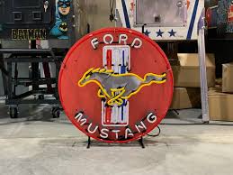 FORD MUSTANG NEON SIGN - Ready for Your Garage, Game Room or Man Cave! – Hot Rod Arcade