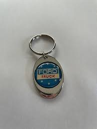 Ford Trucks Keychain Lightweight Metal Chrome Style Finish ...