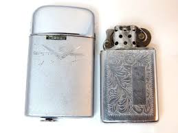 Vintage Flint Cigarette Lighters Floral Zippo Ronson Chevron ...