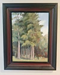 SARDIS PINES oil painting on Gesso Board 20.5x16.5 framed artwork artist signed | eBay