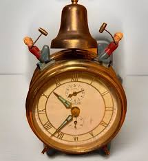 Brass Vintage Forestville Germany Mechanical Alarm Clock Men ...