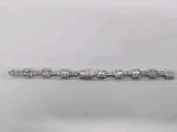 NEW Cernucci Double Row Tennis Bracelet w/Bezel Stone 8" | eBay
