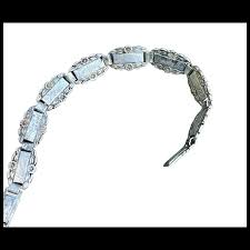 WWII era Forget Me Not Bracelet in Sterling. For Sale at Ruby Lane