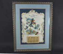 Antique Advertising 1900 Calendar for Chas. H. Darrough Red ...