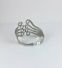 Flatware Jewelry- Size 6 3/4 Inches - Fork Bracelet- # 5055 ...