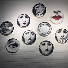 Decorative Hanging Plates: Artistic Ceramic Face Design, 10 ...