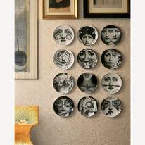 Set of 12 Zodiaco - Tema e Variazioni wall plates in White ...