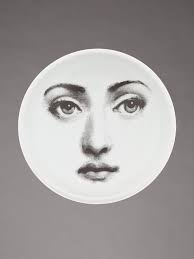 Fornasetti Face Print Dish In Grey | ModeSens