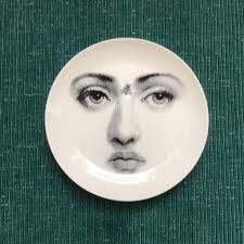 Accents | Small Piero Fornasetti Hanging Plate Womans Face ...