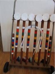 Vintage Forster Croquet 6 Player With Wheeled Cart Complete ...