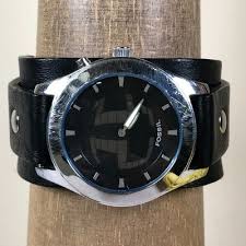 Fossil Big Tic Women JR-8122 Animated Leather Bund Strap ...