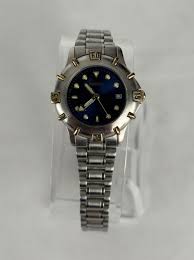 Fossil 25mm Silver Tone Blue Dial Quartz Date Watch w ...