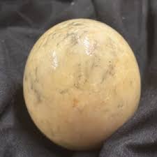 Marble Easter Egg, 2 1/4" Marble Egg, White Yellow Stone ...