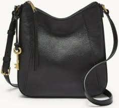 Fossil Talia Crossbody Shoulder Bag Black Leather ...