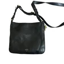Fossil | Bags | Fossil Preston Black Leather Expandable ...