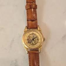 Fossil | Jewelry | Fossil Womens Gold And Brown Watch | Poshmark