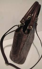 BORSE IN PELLE EMBOSSED LEATHER BAG BURGUNDY SHOULDER ...