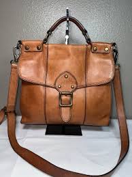 Fossil Vintage Reissue Burnt Orange Leather Top Handle ...