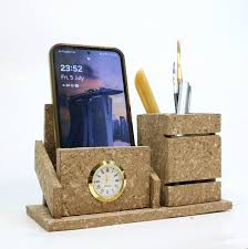 Paper Mache Desk Organizer, Pen, and Phone Stand, Supplies ...