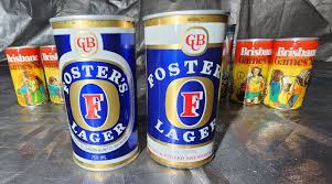 Vintage Beer Cans Foster's, Brisbane Bitter, KB Larger & Big Barrel beer cans | eBay Australia