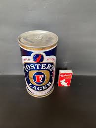 FOSTERS LAGER 25 FL OZ STEEL CAN IMPORTED AUSTRALIA - OPEN ON BOTTOM | eBay Australia