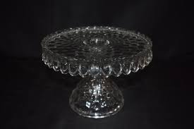 Lot - Very Nice and Large Glass Cake Stand