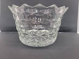 Vintage Fostoria American Cubist Clear Pressed Glass Candy ...