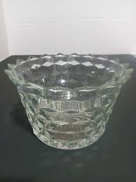 Fostoria American Clear Glass Trifle Bowl Compote Cube ...