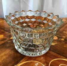 Two Vintage Elegant Glass Fostoria American Bowls, Clear ...