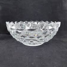 Fostoria American Clear Pressed Glass 10" diameter Bowl 4 1 ...