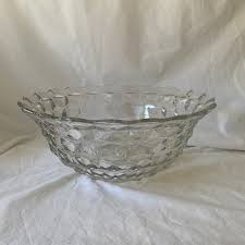 1950s Federal Glass “York Town” Punch Bowl | Chairish