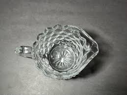Vintage Fostoria AMERICAN Cube Crystal Creamer 3” Tall Elegant Glass Mint | eBay