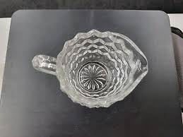 Vintage Fostoria American Clear Glass Cream And Sugar Dishes On Serving Tray | eBay