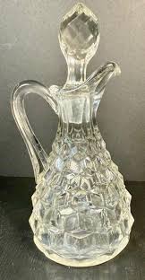 American Fostoria Cruet W/stopper 7" - Etsy Canada