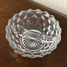Vintage - Blown Glass - Fostoria - Divided Mayonnaise Bowl - Sonata (#2364) - Etsy