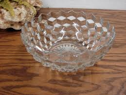 Vintage Cubist Fostoria American Clear Cubist Round Serving Bowl 8″ – Moose-R-Us.Com Antiques Collectibles Log Cabin Decor
