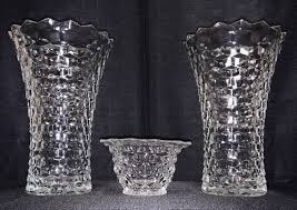 Majestic Vintage Set of Fostoria American Flared Cubist ...
