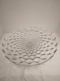 Fostoria American Cubist Clear Large Footed Cake or Torte ...