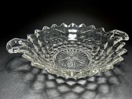 Fostoria American Crystal Glass Serving Dish With Handles | eBay
