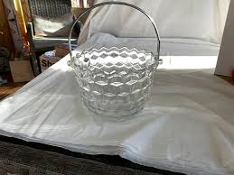 6.25”dia X 4.5”T Lead Crystal Ice Bucket With Silvertone ...