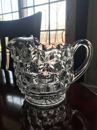 VINTAGE FOSTORIA AMERICAN CUBIST CLEAR GLASS 48 OZ. PITCHER ...
