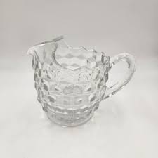 Vintage 1950's American Fostoria Cubist Water or Tea Pitcher ...