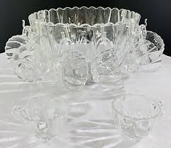 Crystal Bowl and Serving Cup Set, 11 Pieces | eBay