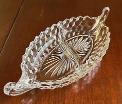Vintage Fostoria American Crystal 12" Divided Relish Dish ...